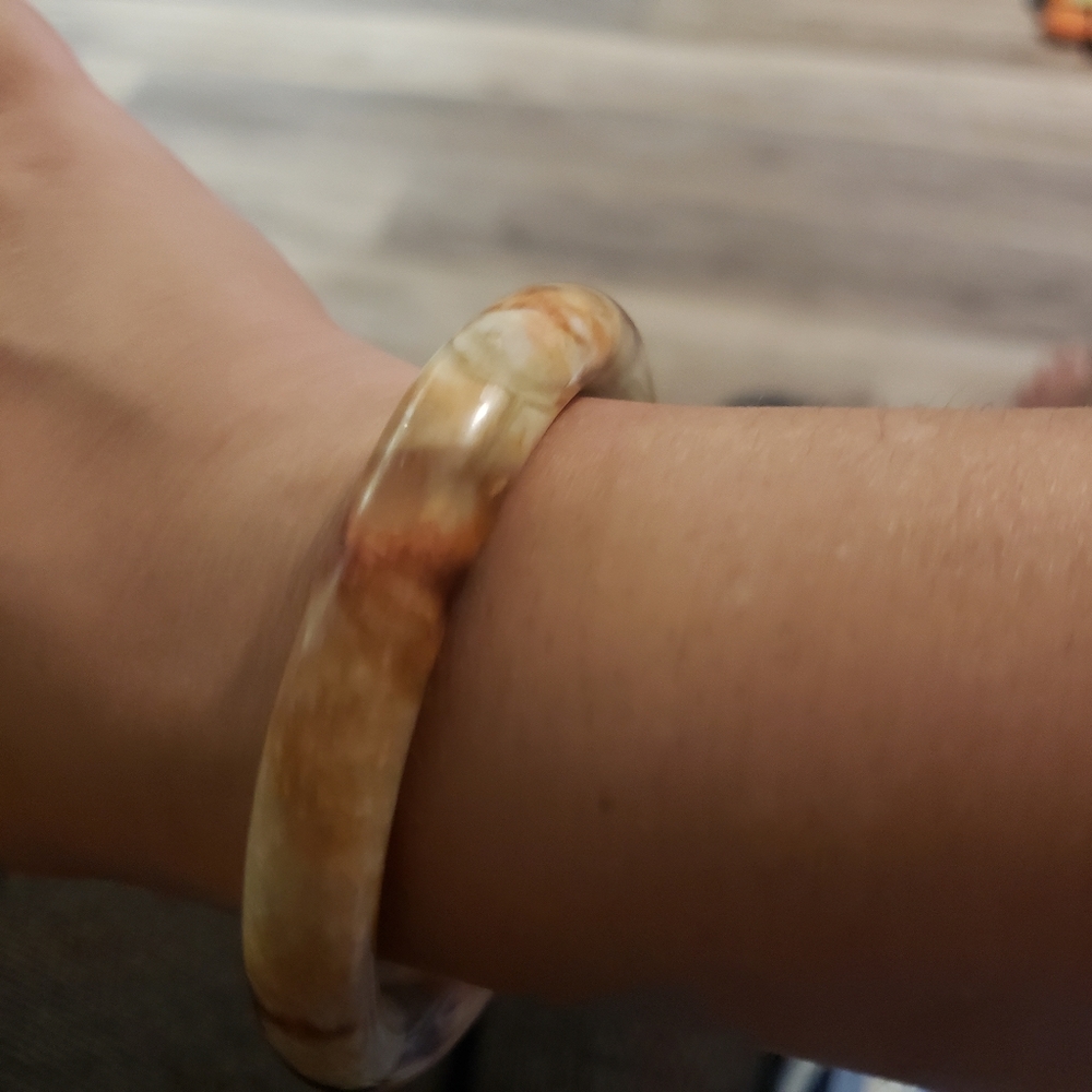 Agate solid bangle - Picture 7 of 7